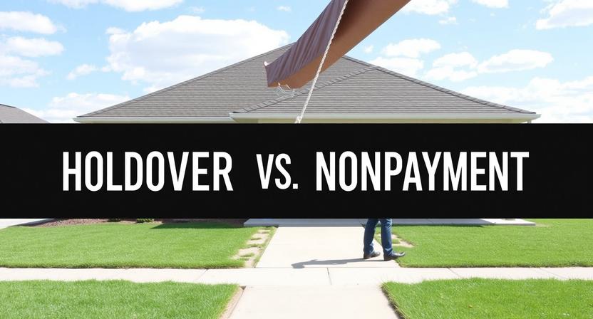Holdover vs nonpayment